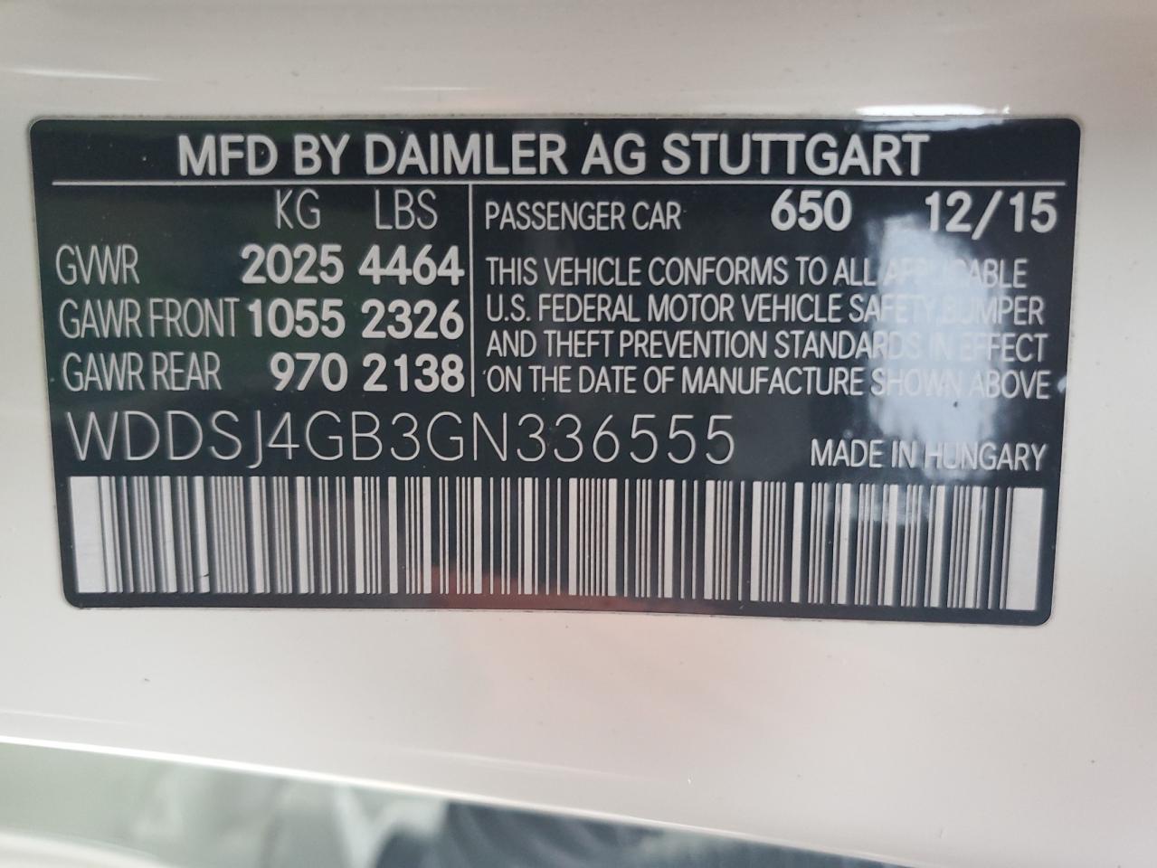 WDDSJ4GB3GN336555 2016 Mercedes-Benz Cla 250 4Matic