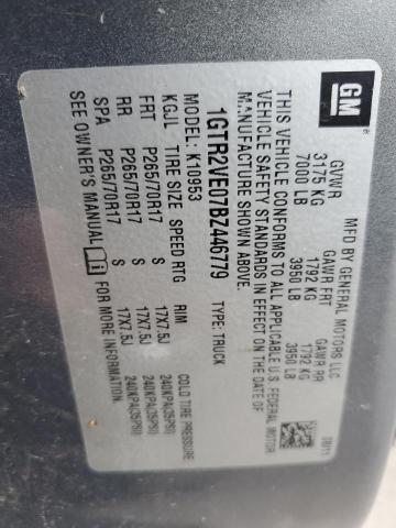 2011 GMC Sierra K1500 Sle VIN: 1GTR2VE07BZ446779 Lot: 55138254