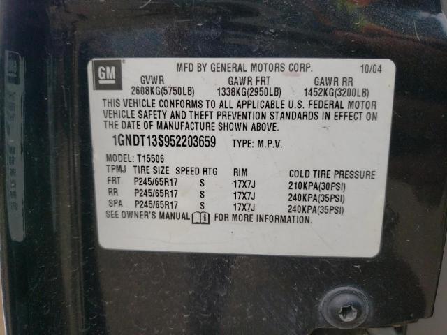 2005 Chevrolet Trailblazer Ls VIN: 1GNDT13S952203659 Lot: 56682084