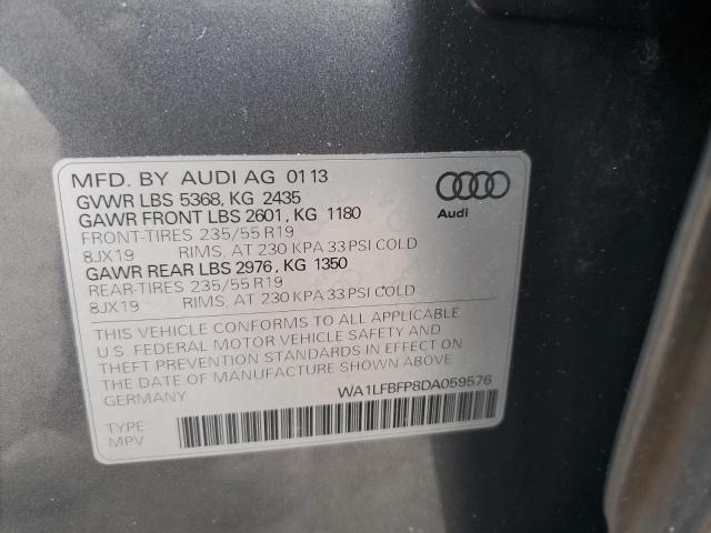 VIN WA1LFBFP8DA059576 2013 Audi Q5, Premium Plus no.13