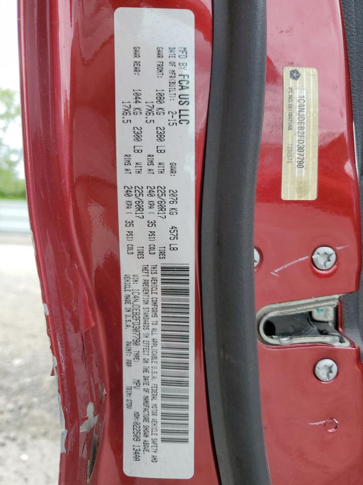 1C4NJDEB2FD307790 2015 Jeep Compass Latitude