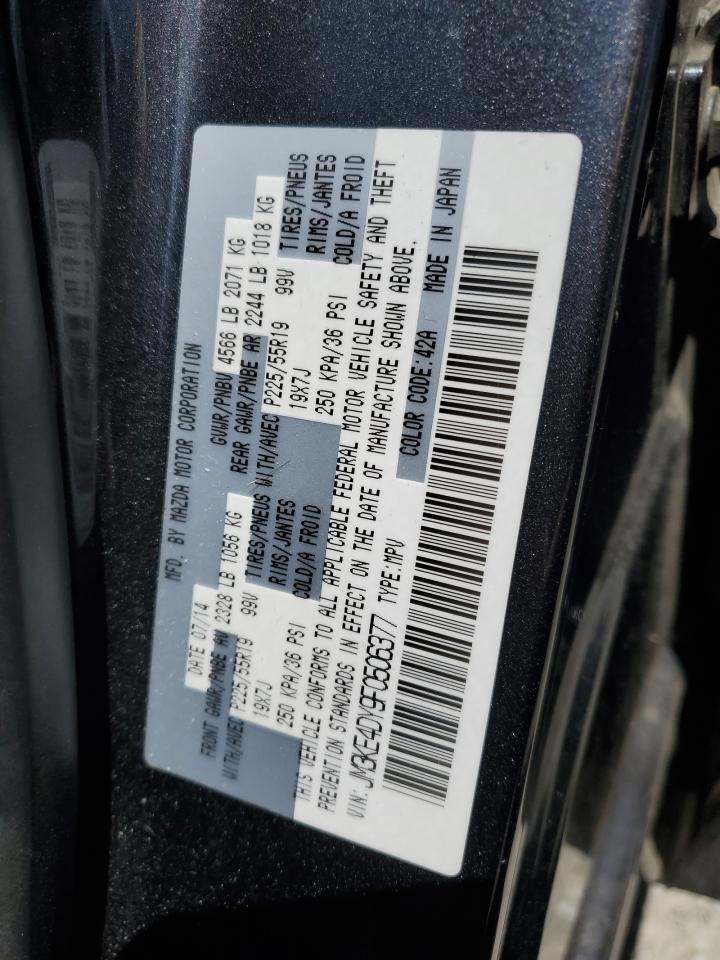 JM3KE4DY9F0506377 2015 Mazda Cx-5 Gt