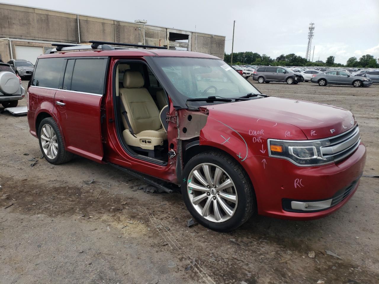 2FMGK5D89EBD25933 2014 Ford Flex Limited