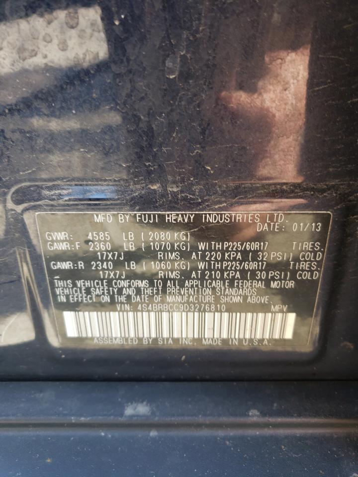 4S4BRBCC9D3276810 2013 Subaru Outback 2.5I Premium