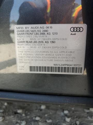 VIN WA1L2AFP8GA133721 2016 Audi Q5, Premium Plus no.13