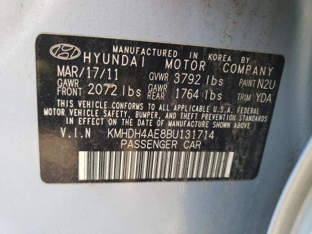 2011 Hyundai Elantra Gls VIN: KMHDH4AE8BU131714 Lot: 52416764