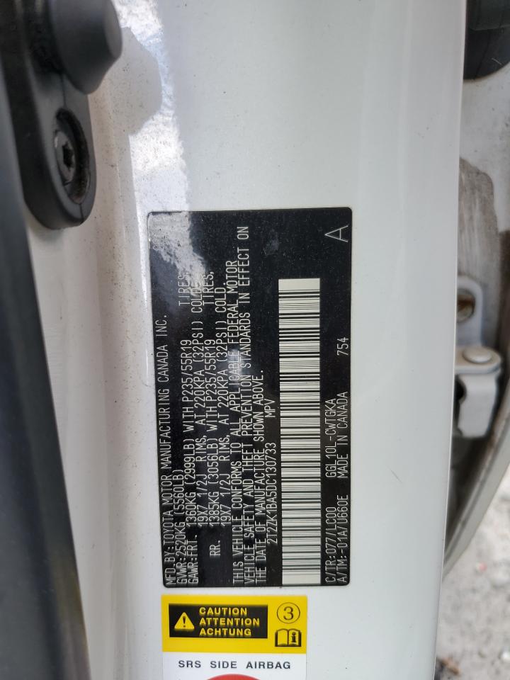 2T2ZK1BA5DC130733 2013 Lexus Rx 350