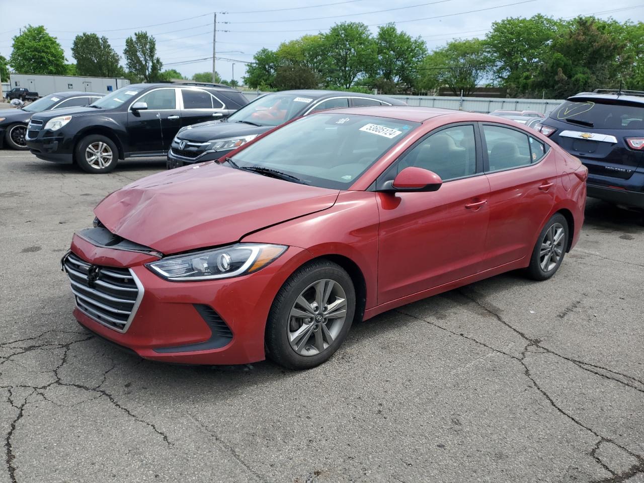 KMHD84LFXHU188270 2017 Hyundai Elantra Se