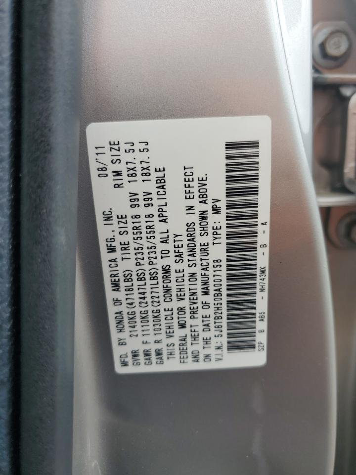 5J8TB2H50BA007158 2011 Acura Rdx Technology