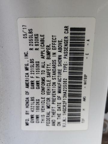 2017 HONDA ACCORD SPO - 1HGCR2F13HA235062