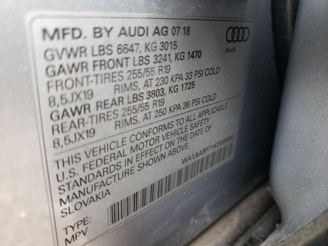 VIN WA1AABF71KD000533 2019 Audi Q7, Premium no.14