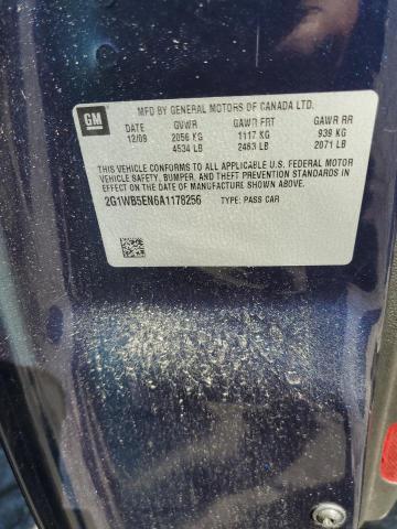 2010 Chevrolet Impala Lt VIN: 2G1WB5EN6A1178256 Lot: 54472614