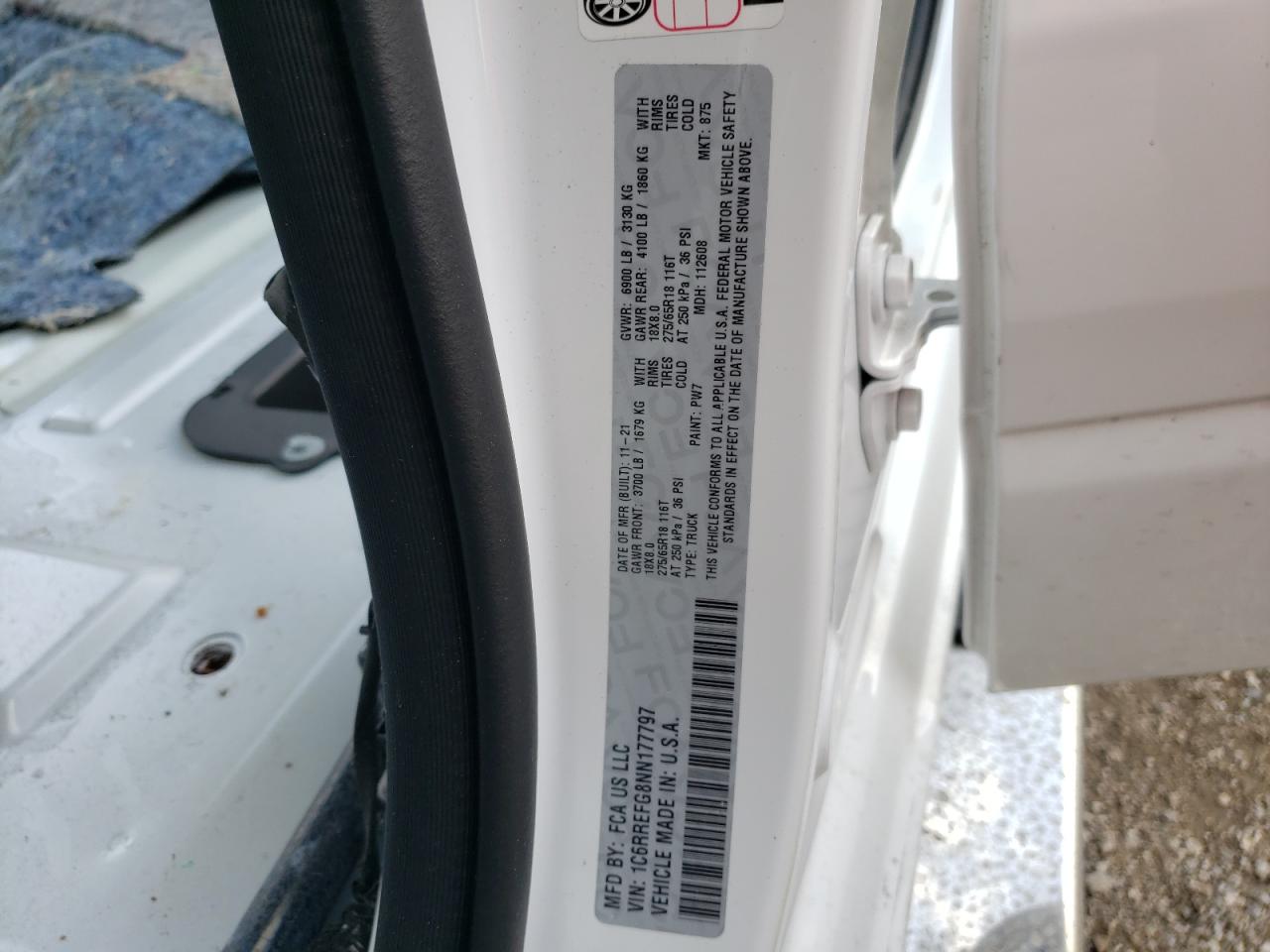 1C6RREFG8NN177797 2022 Ram 1500 Big Horn/Lone Star