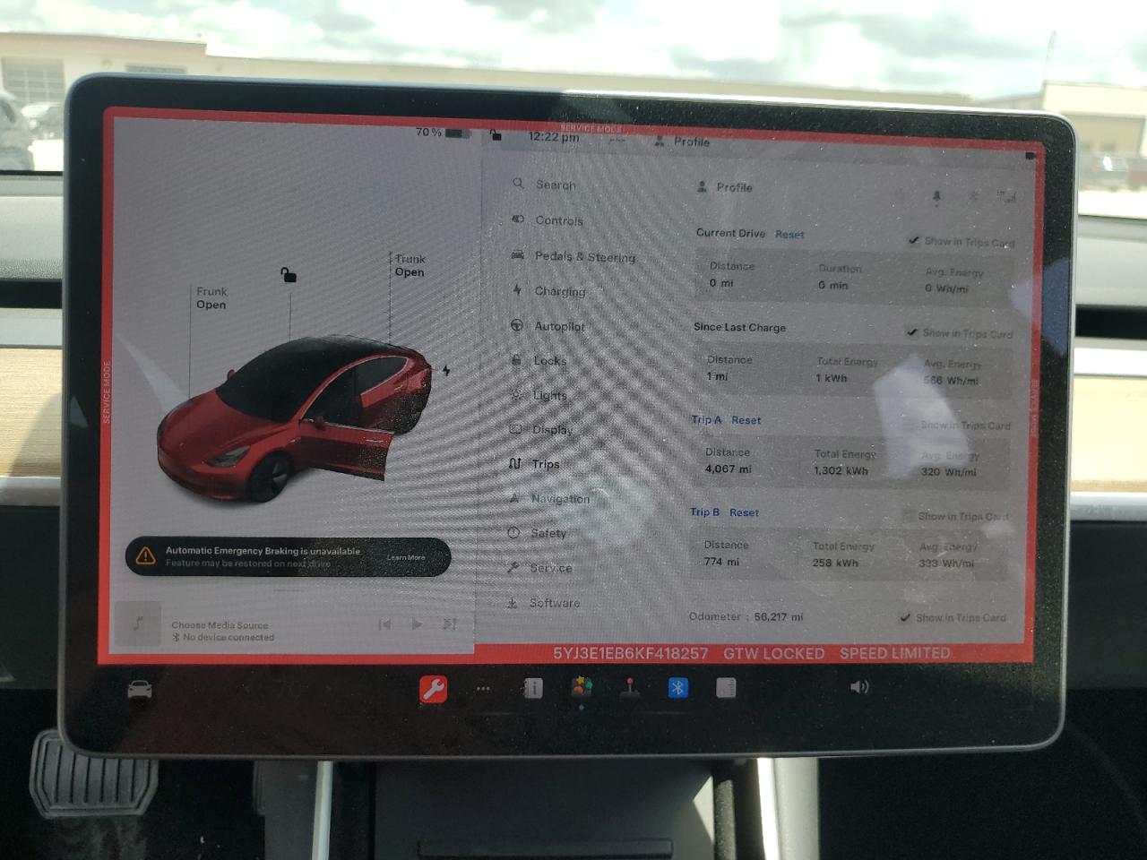 5YJ3E1EB6KF418257 2019 Tesla Model 3