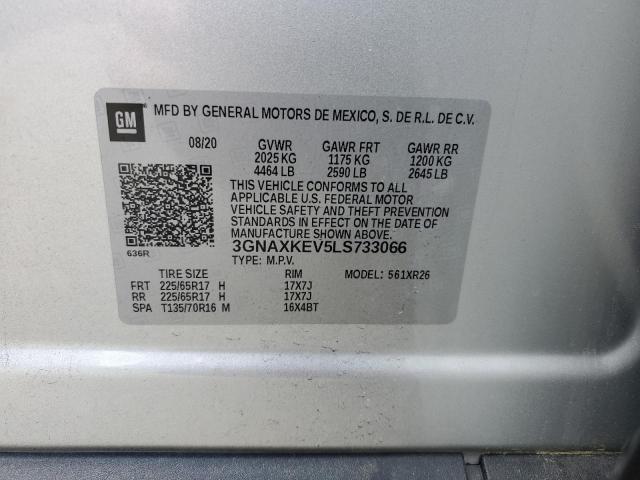 3GNAXKEV5LS733066 2020 CHEVROLET EQUINOX - Image 12