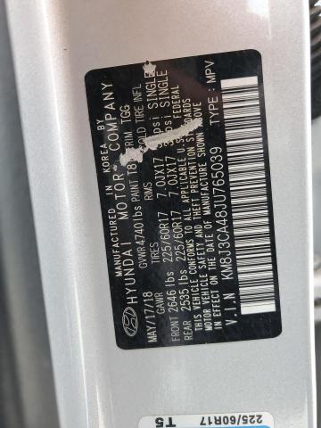 2018 Hyundai Tucson Sel VIN: KM8J3CA48JU765039 Lot: 55195724