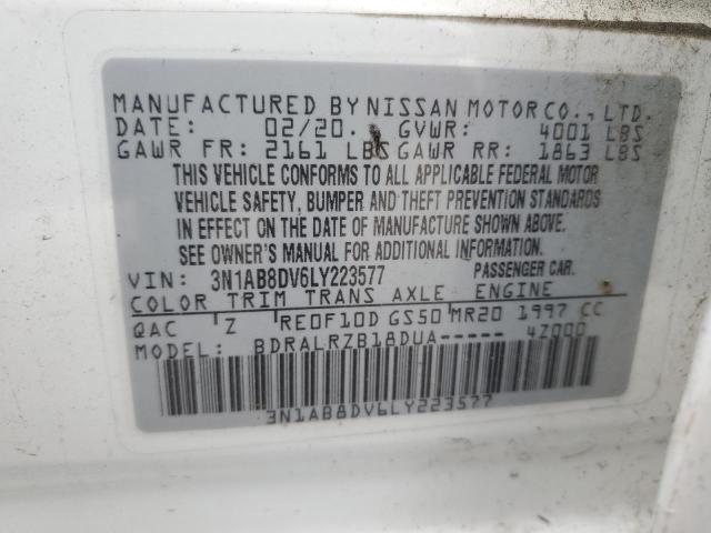 2020 Nissan Sentra Sr VIN: 3N1AB8DV6LY223577 Lot: 55681634