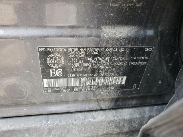 2022 Toyota Rav4 Le VIN: 2T3B1RFV9NC305515 Lot: 55474844