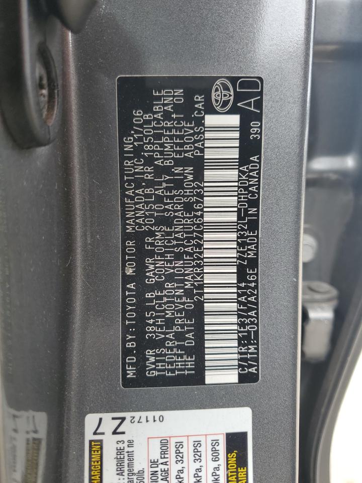 2T1KR32E27C646732 2007 Toyota Corolla Matrix Xr