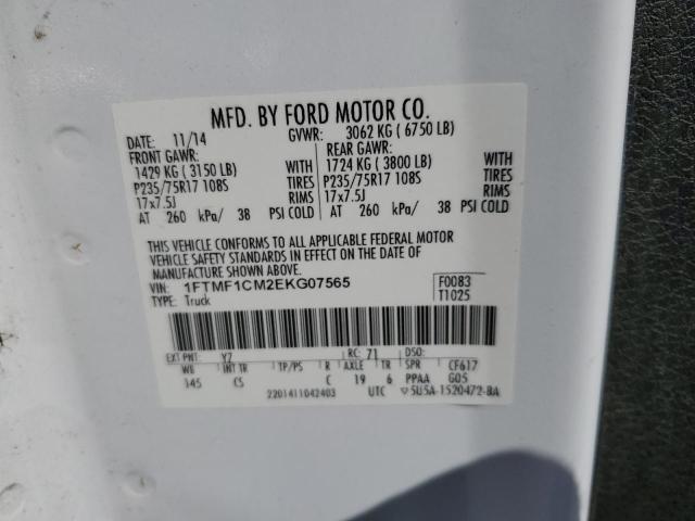 VIN 1FTMF1CM2EKG07565 2014 Ford F-150 no.12