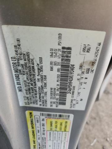 2013 Ford Fusion Se VIN: 3FA6P0H94DR193404 Lot: 53858964