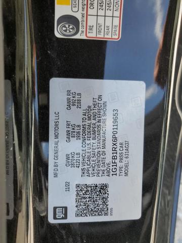 2023 Chevrolet Camaro Ls VIN: 1G1FB1RX6P0119653 Lot: 54318264