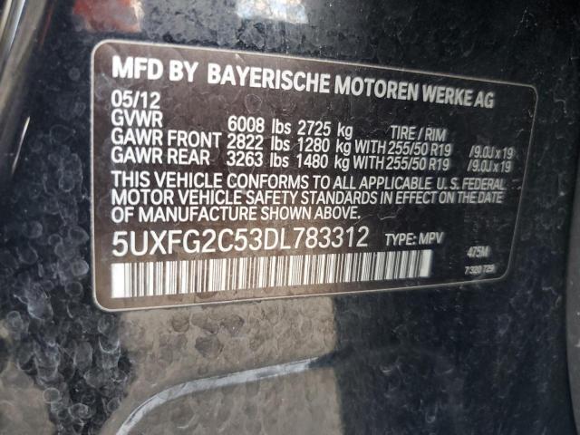 2013 BMW X6 xDrive35I VIN: 5UXFG2C53DL783312 Lot: 56272054