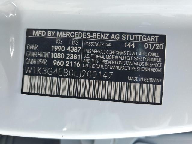 2020 MERCEDES-BENZ A220 - W1K3G4EB0LJ200147