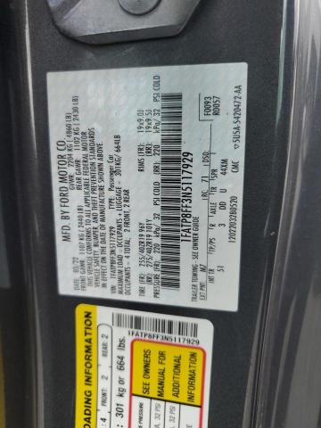 2022 Ford Mustang Gt VIN: 1FATP8FF3N5117929 Lot: 55139994