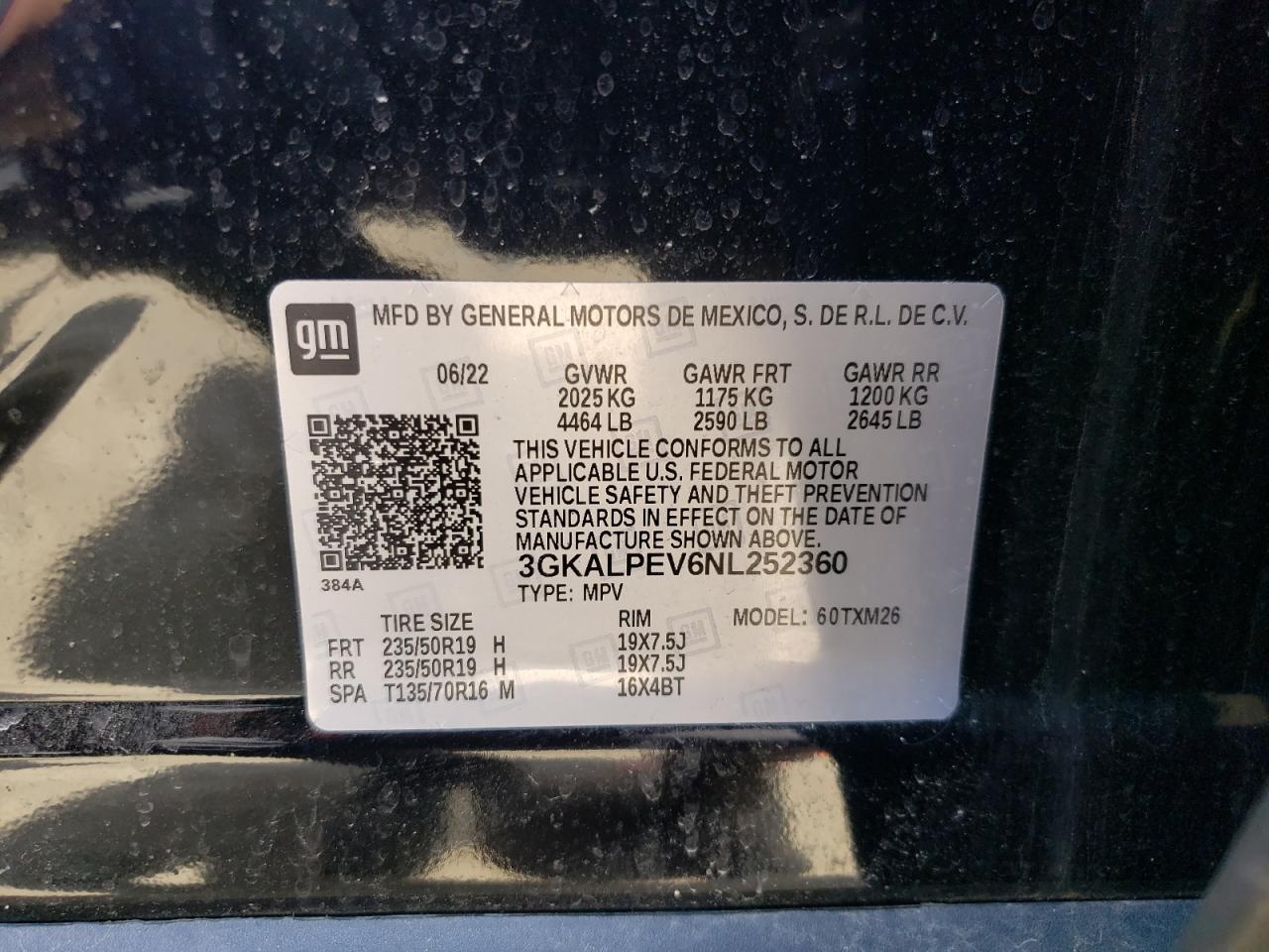 3GKALPEV6NL252360 2022 GMC Terrain Slt