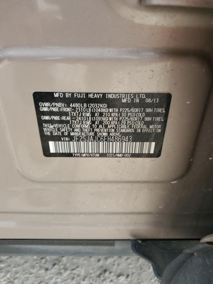 JF2SJAJC6EH486943 2014 Subaru Forester 2.5I Limited