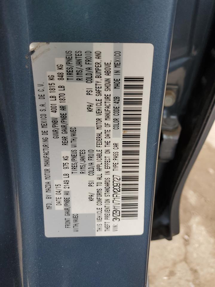 3MZBM1V71FM209727 2015 Mazda 3 Touring