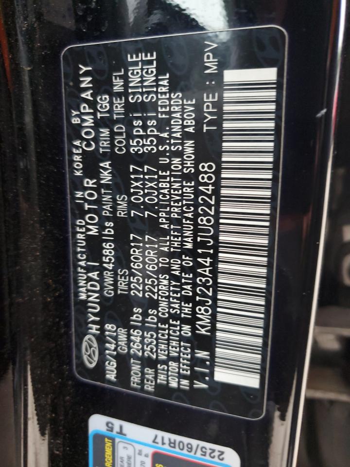 KM8J23A41JU822488 2018 Hyundai Tucson Se