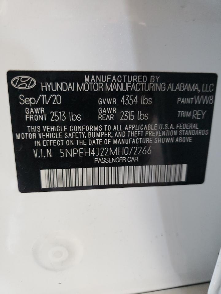 5NPEH4J22MH072266 2021 Hyundai Sonata Limited