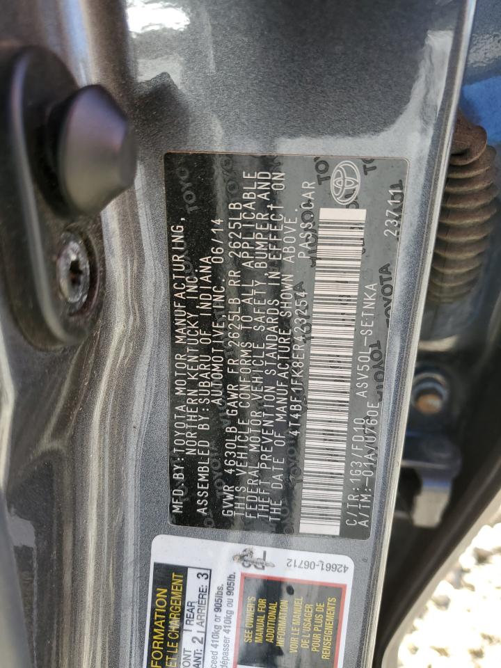 4T4BF1FK8ER423254 2014 Toyota Camry L