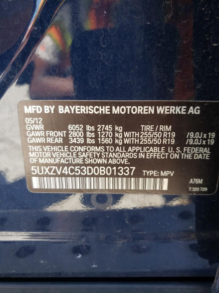 5UXZV4C53D0B01337 2013 BMW X5 xDrive35I