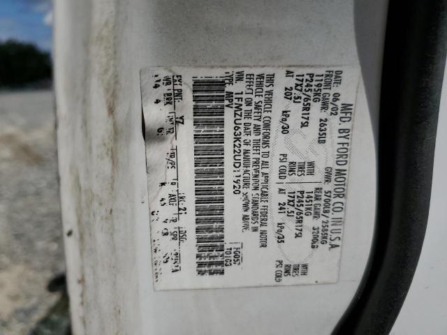 2002 Ford Explorer Xlt VIN: 1FMZU63K22UD11920 Lot: 55701474