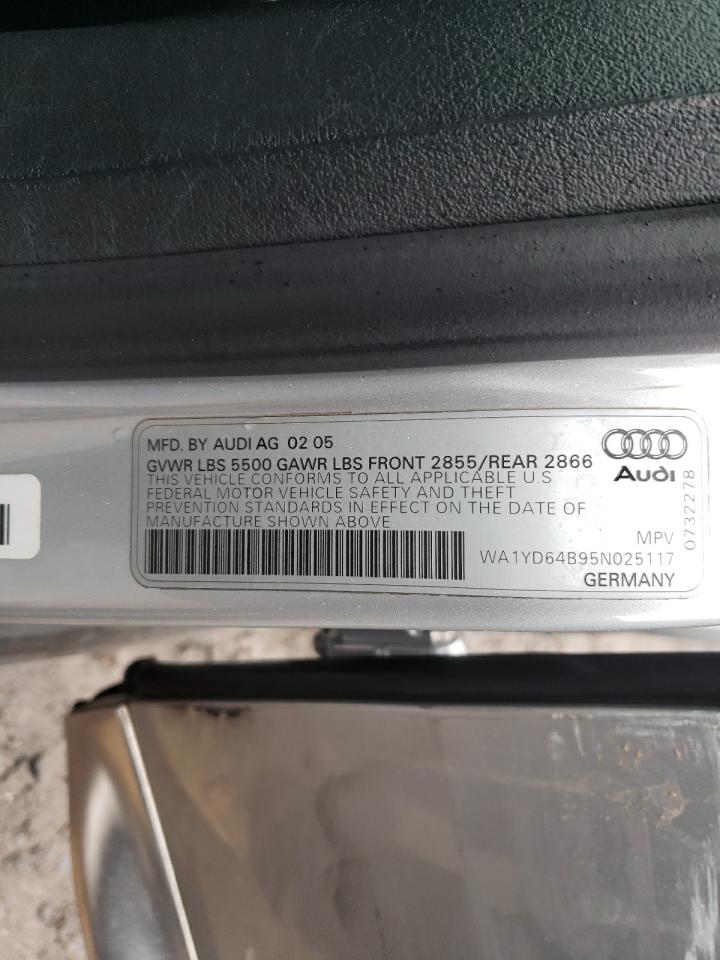 WA1YD64B95N025117 2005 Audi Allroad