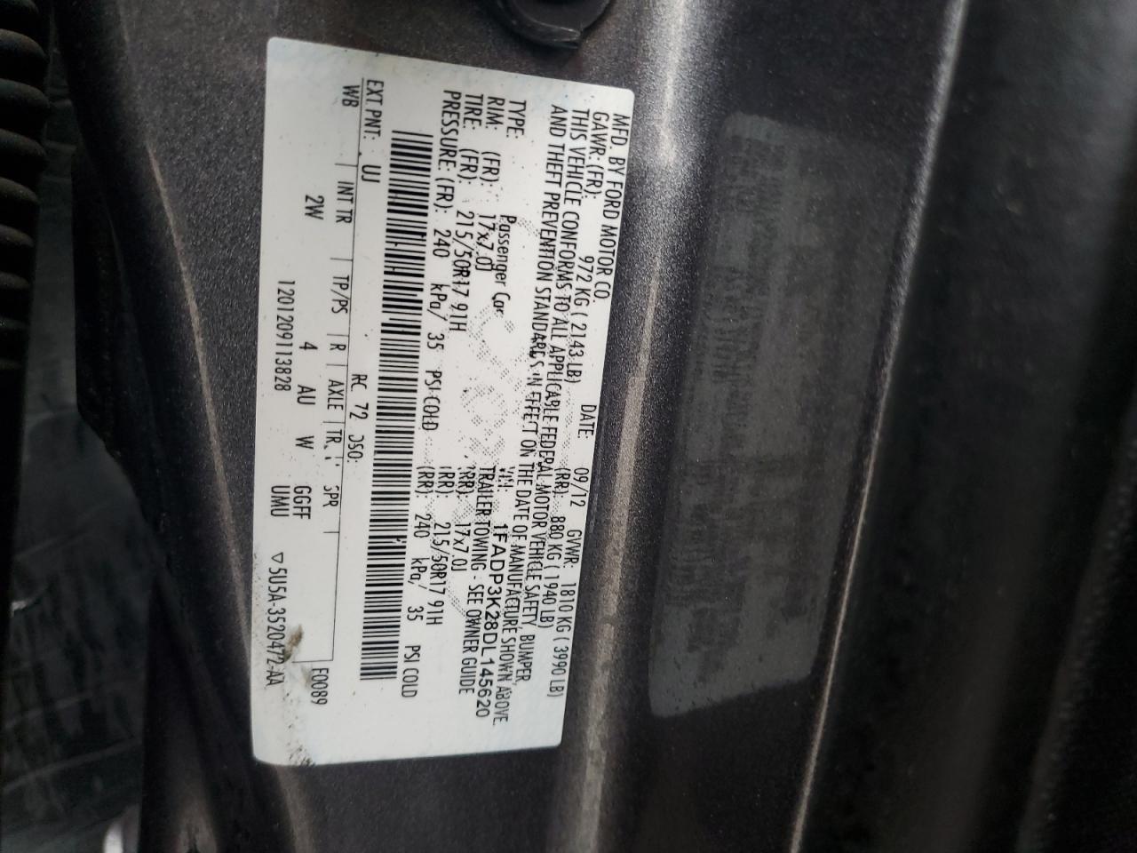 1FADP3K28DL145620 2013 Ford Focus Se