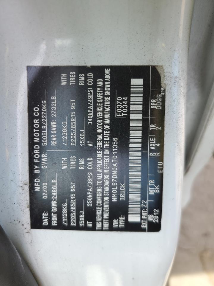 NM0LS7DN0AT011356 2010 Ford Transit Connect Xlt