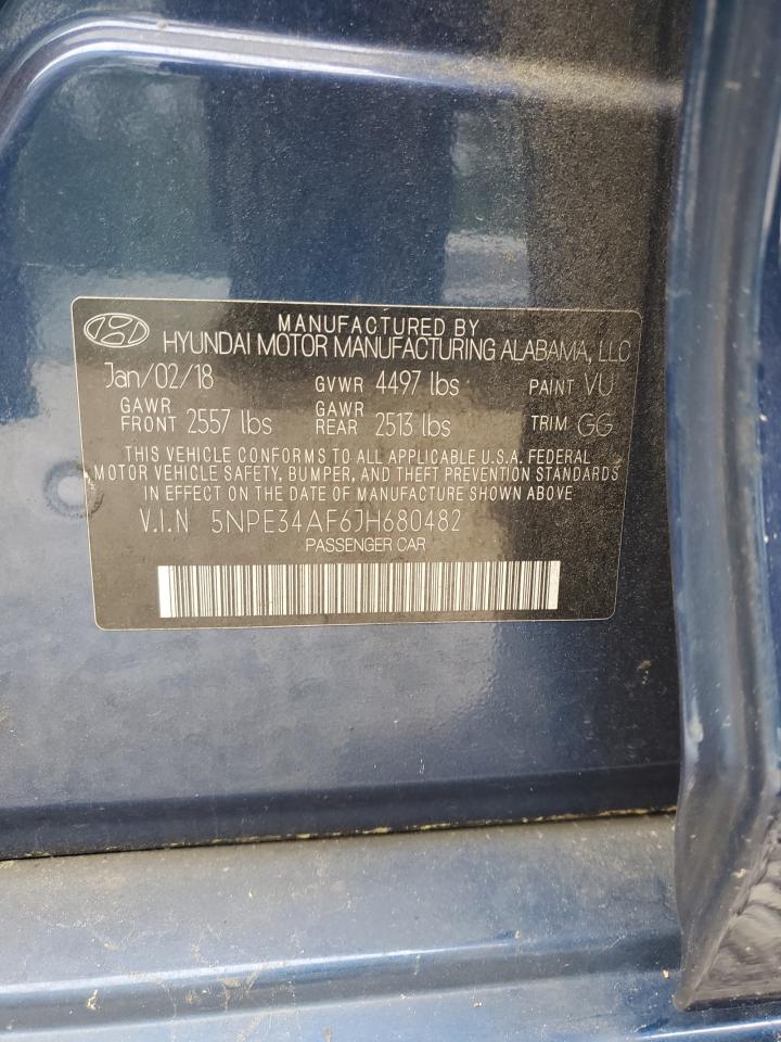 5NPE34AF6JH680482 2018 Hyundai Sonata Sport