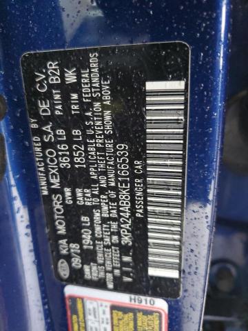 2019 Kia Rio S VIN: 3KPA24AB8KE166539 Lot: 54659084