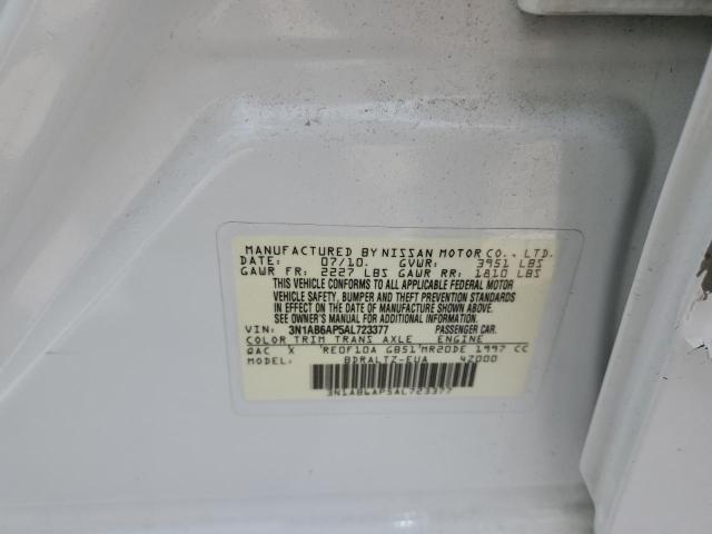 2010 Nissan Sentra 2.0 VIN: 3N1AB6AP5AL723377 Lot: 55915364