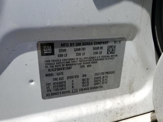 2015 BUICK ENCORE CON - KL4CJFSB4FB113467