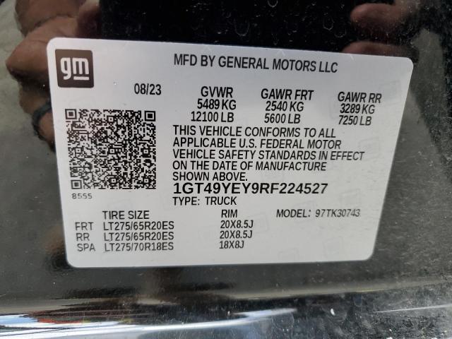 2024 GMC Sierra K3500 Denali Ultimate VIN: 1GT49YEY9RF224527 Lot: 53467784