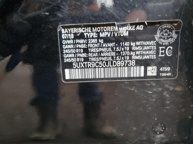 2018 BMW X3 XDRIVE3 - 5UXTR9C50JLD89738