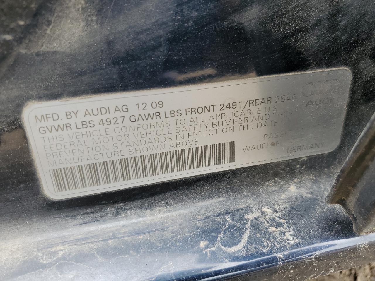 WAUFFAFL1AN039679 2010 Audi A4 Premium Plus