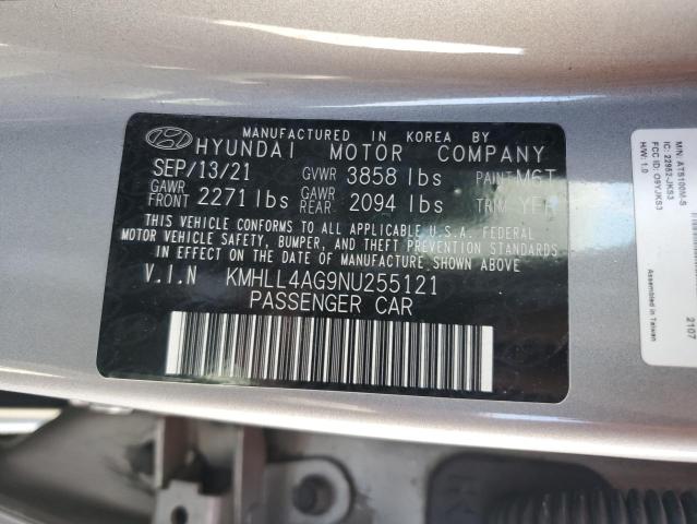2022 Hyundai Elantra Se VIN: KMHLL4AG9NU255121 Lot: 55973064