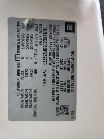 2013 Chevrolet Tahoe K1500 Ltz VIN: 1GNSKCE05DR252770 Lot: 53462954