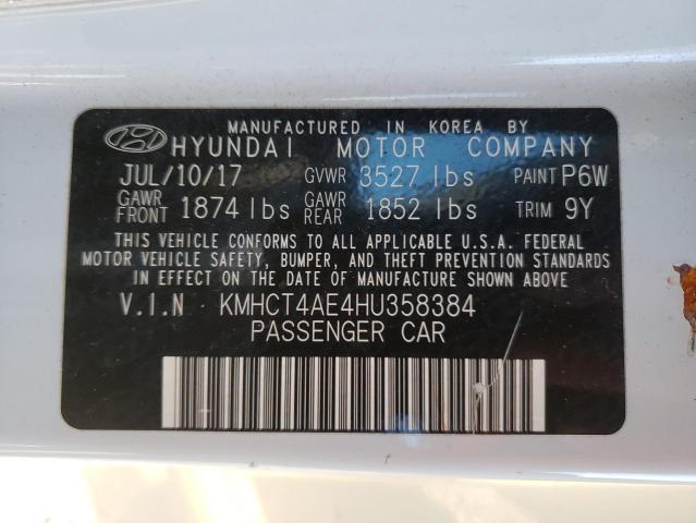 2017 Hyundai Accent Se VIN: KMHCT4AE4HU358384 Lot: 55448204